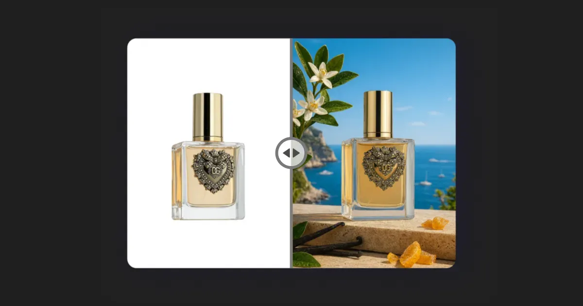 Stato dell’intelligenza artificiale generativa per la fotografia di prodotto: creare scatti lifestyle di profumi con l’IA