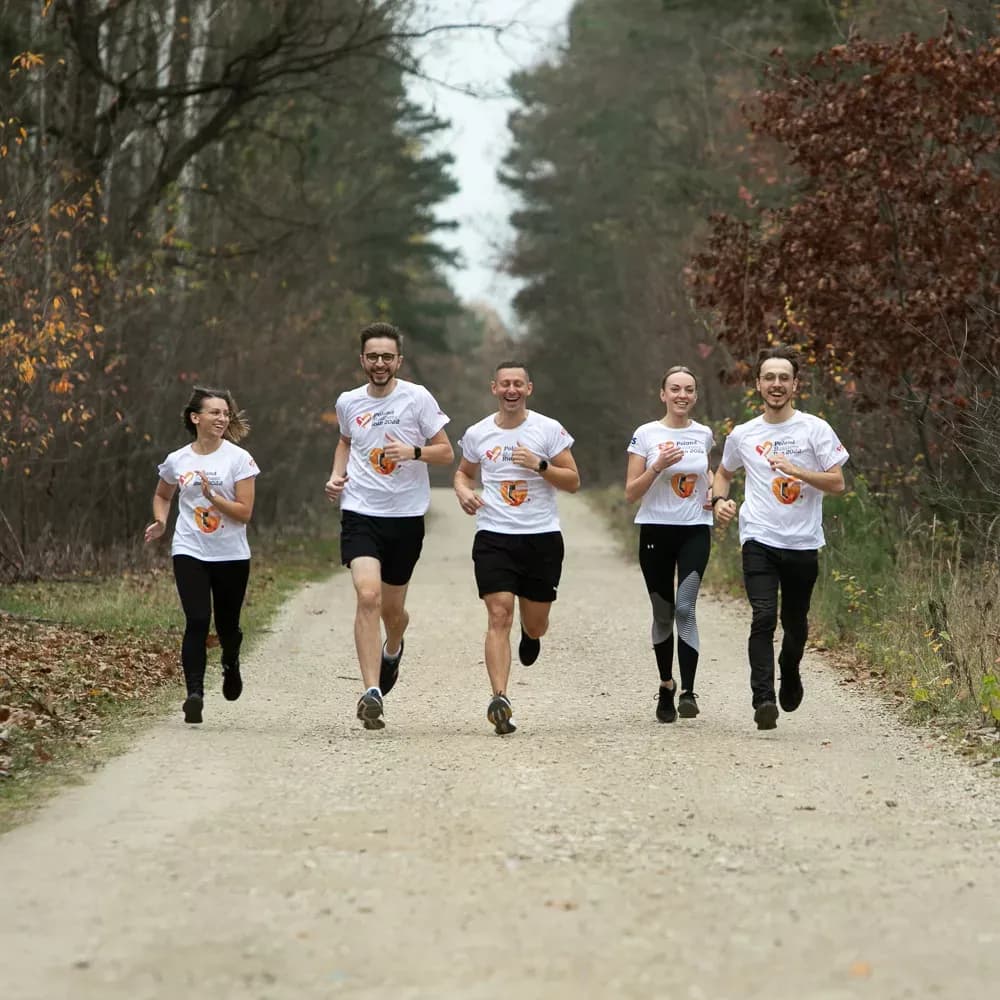 Il team alla corsa podistica aziendale