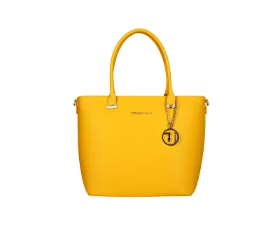Foto packshot di borsa gialla