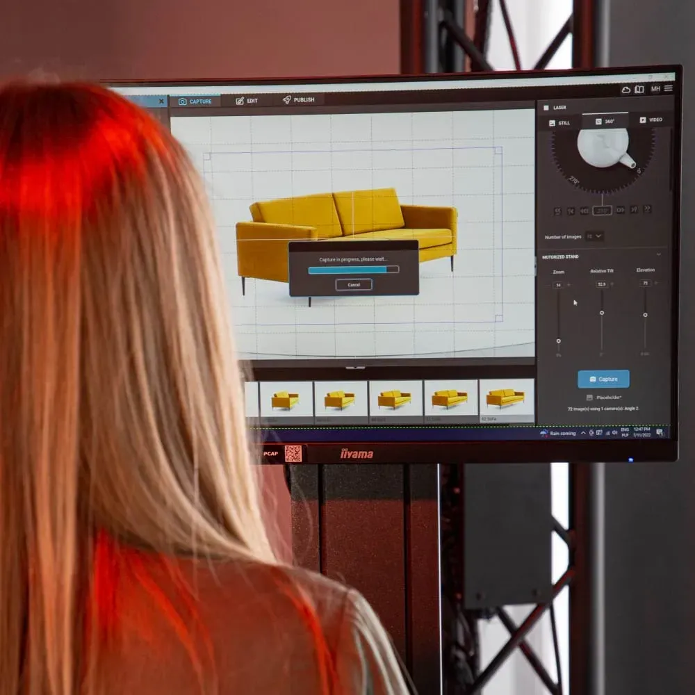 Software di fotoritocco prodotto per la fotografia 360 di mobili