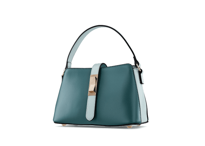 Packshot di borsa verde