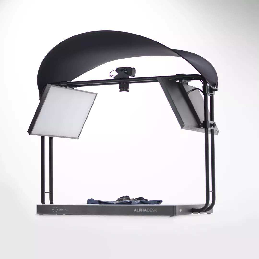 Anteprima delle specifiche dello studio fotografico automatizzato Alphadesk