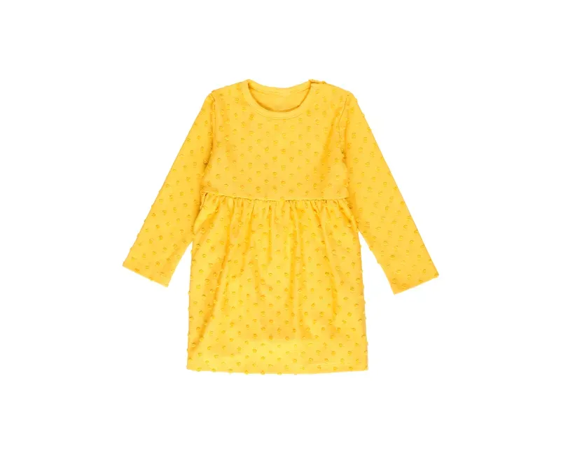 Packshot flat lay di un vestito giallo