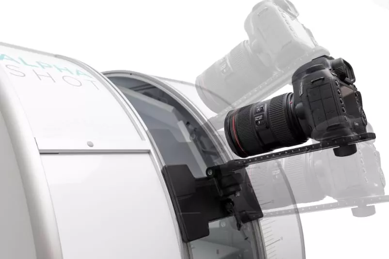 Supporto fotocamera integrato su Alphashot 360