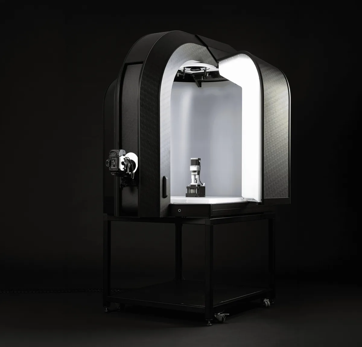 Dispositivo Alphashot XL G2, ripresa in studio inclinata