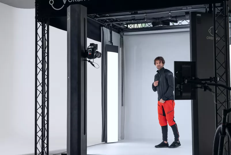 Supporto motorizzato Orbitvu su Bike Studio