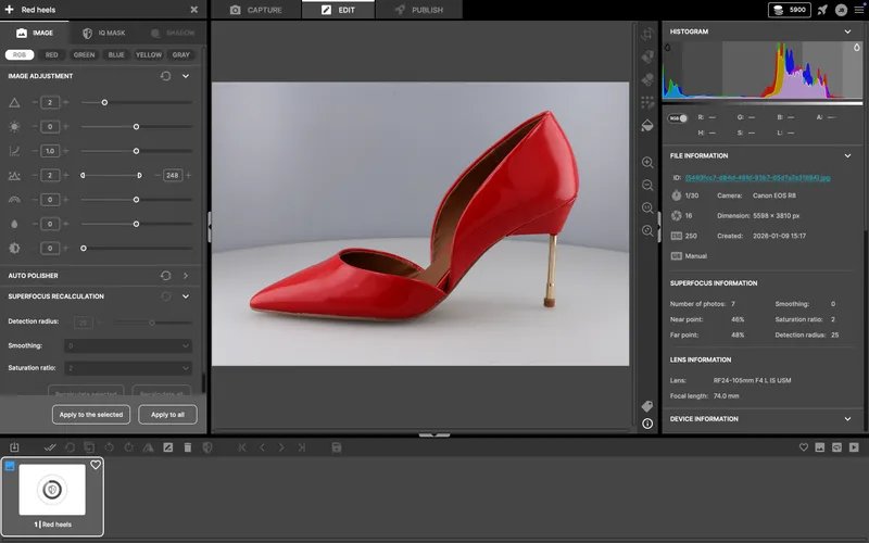 Lascia che AI Masking elabori l'immagine