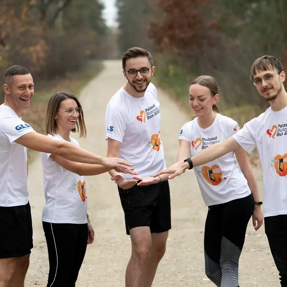 Il team aziendale alla corsa podistica