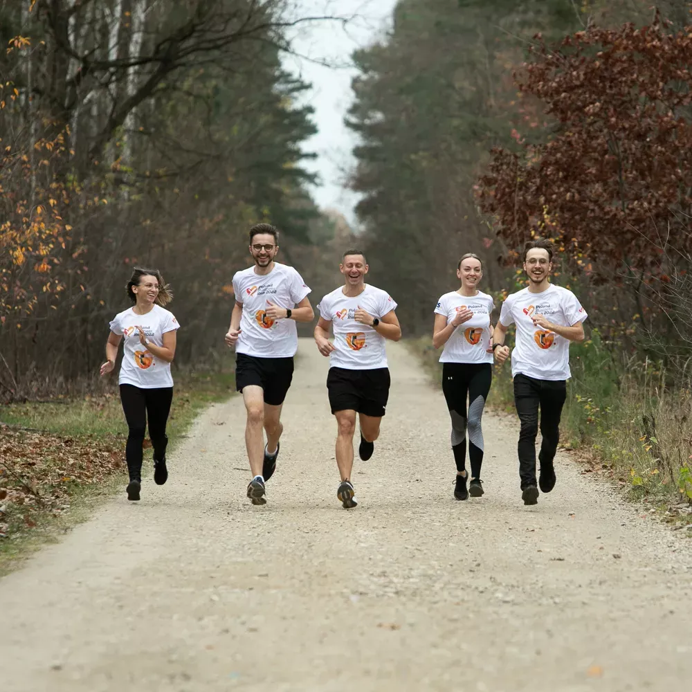 Il team alla corsa podistica aziendale