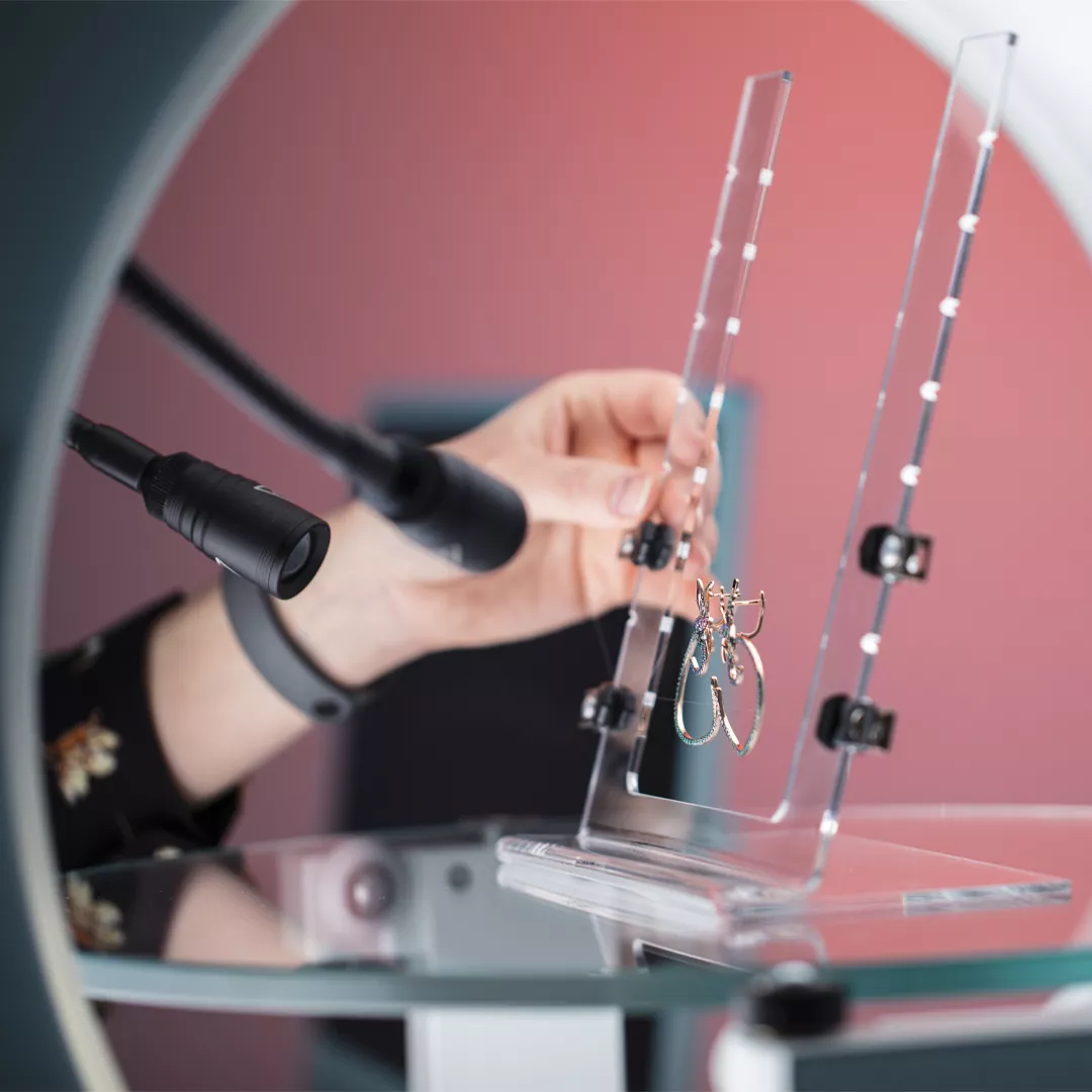 Configurazione per la fotografia di gioielli con Alphashot Micro Pro v2